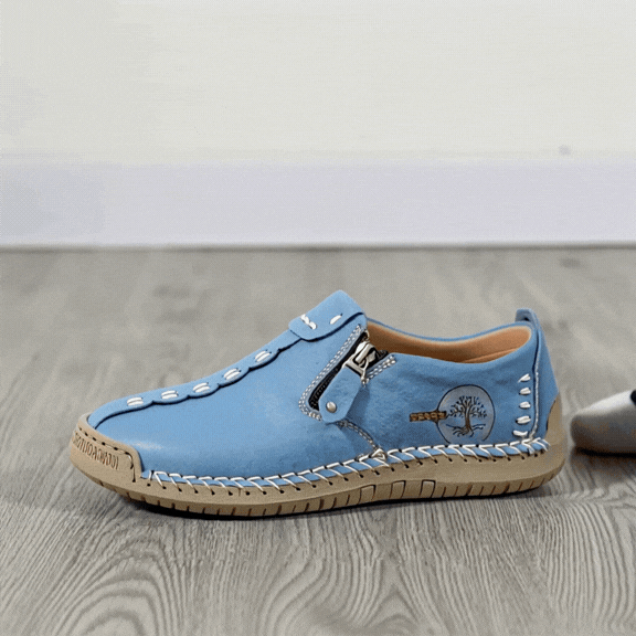 FONTAINE | Mocassins Orthopédiques Confort Zippés Élise