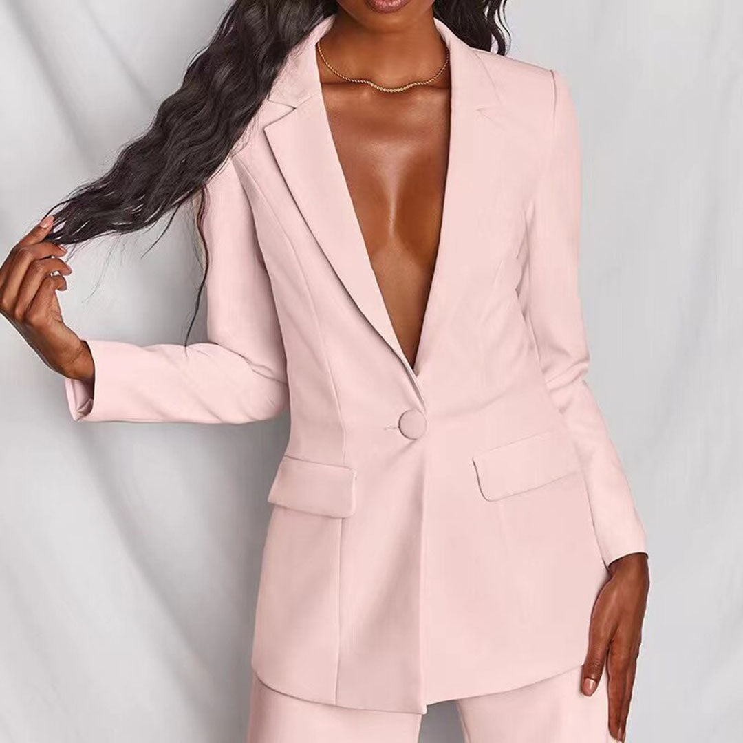 Fontaine™ | Hayley – Ensemble tailleur blazer et pantalon chic