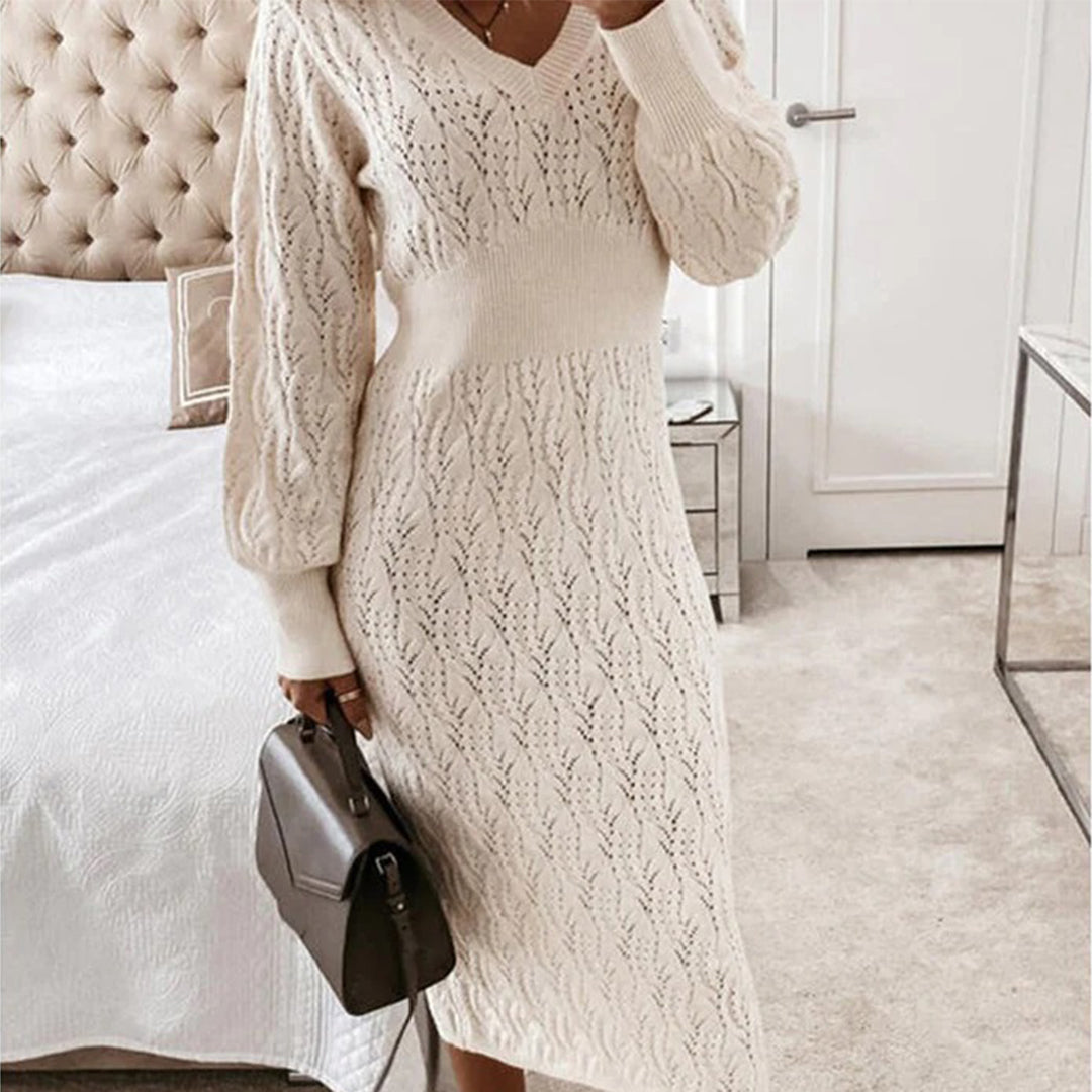 Fontaine™ | Amara – Robe midi en maille texturée