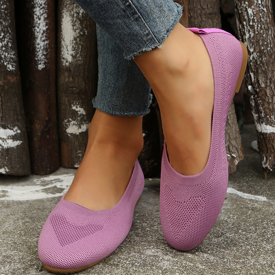 FONTAINE | Ballerines Souples en Maille Brigitte