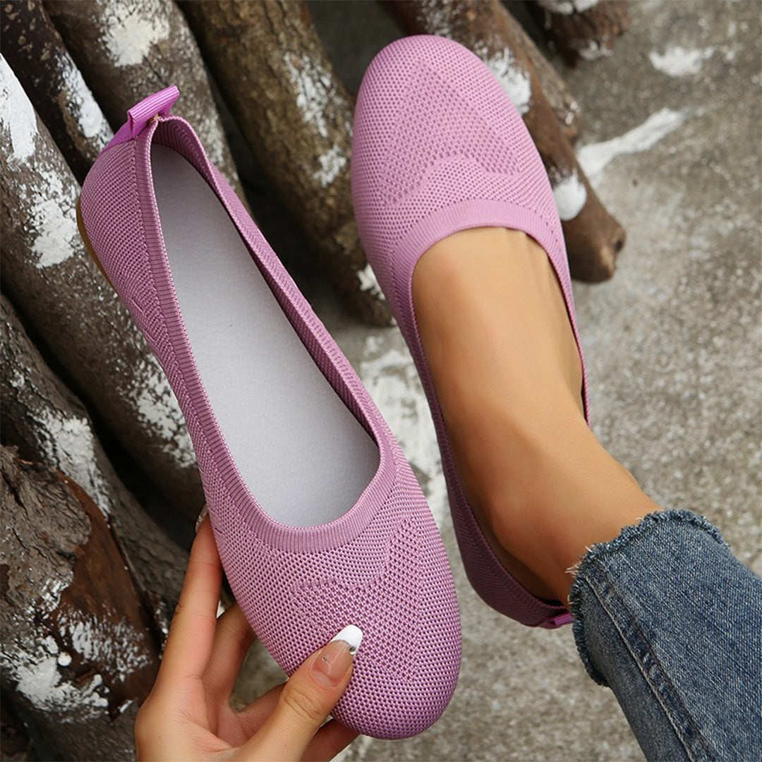 FONTAINE | Ballerines Souples en Maille Brigitte
