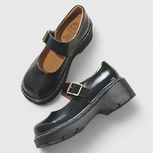 FONTAINE | Babies Plateforme Cuir Aveline