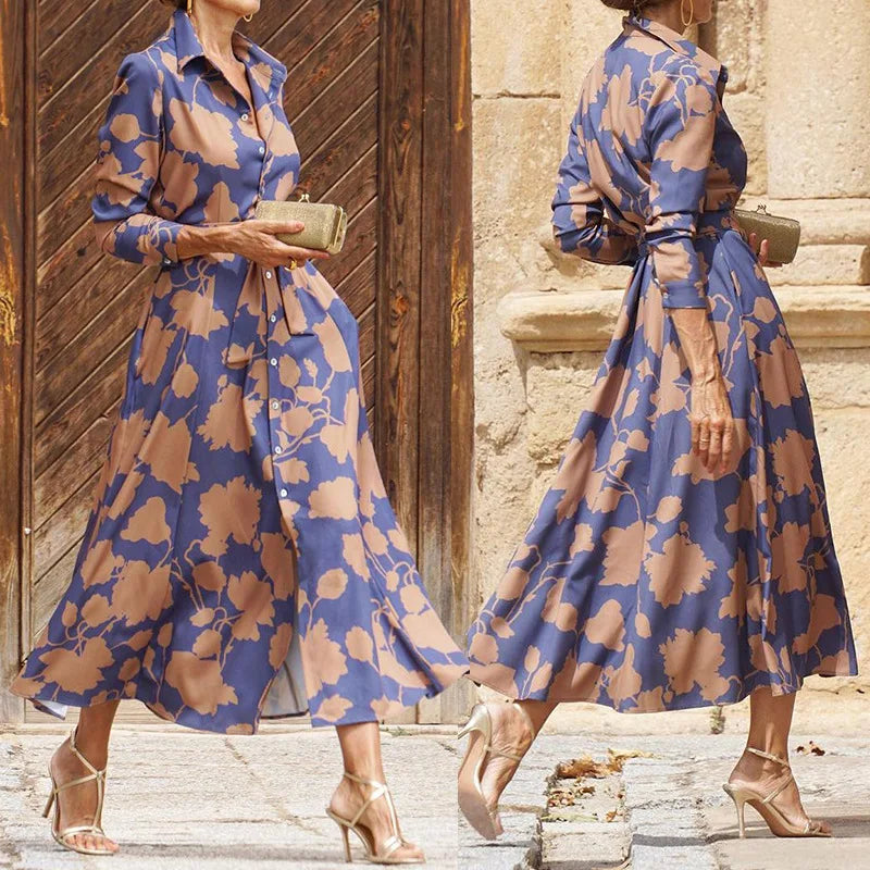 Madeleine™ | Elegant V-Neck Evening Dress