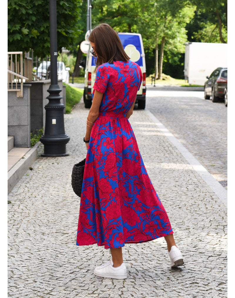 Flossie™ Chic Waist-Defining Dress