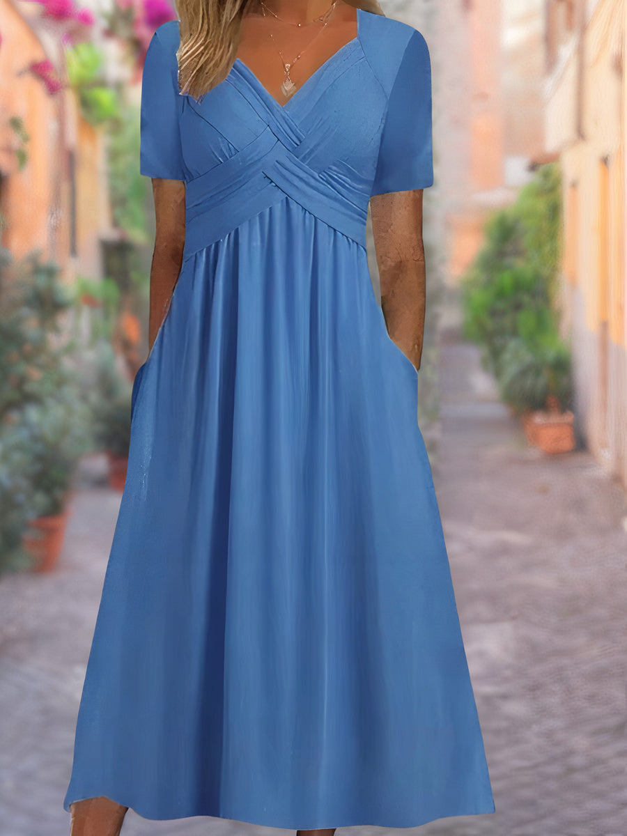 Fontaine™ | Selby – Robe maxi élégante avec détail croisé