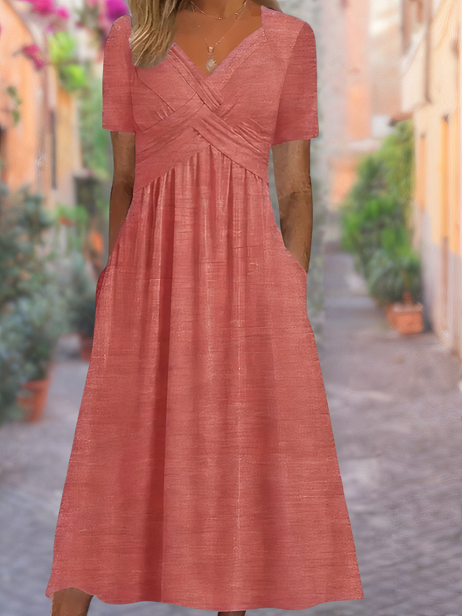 Fontaine™ | Selby – Robe maxi élégante avec détail croisé