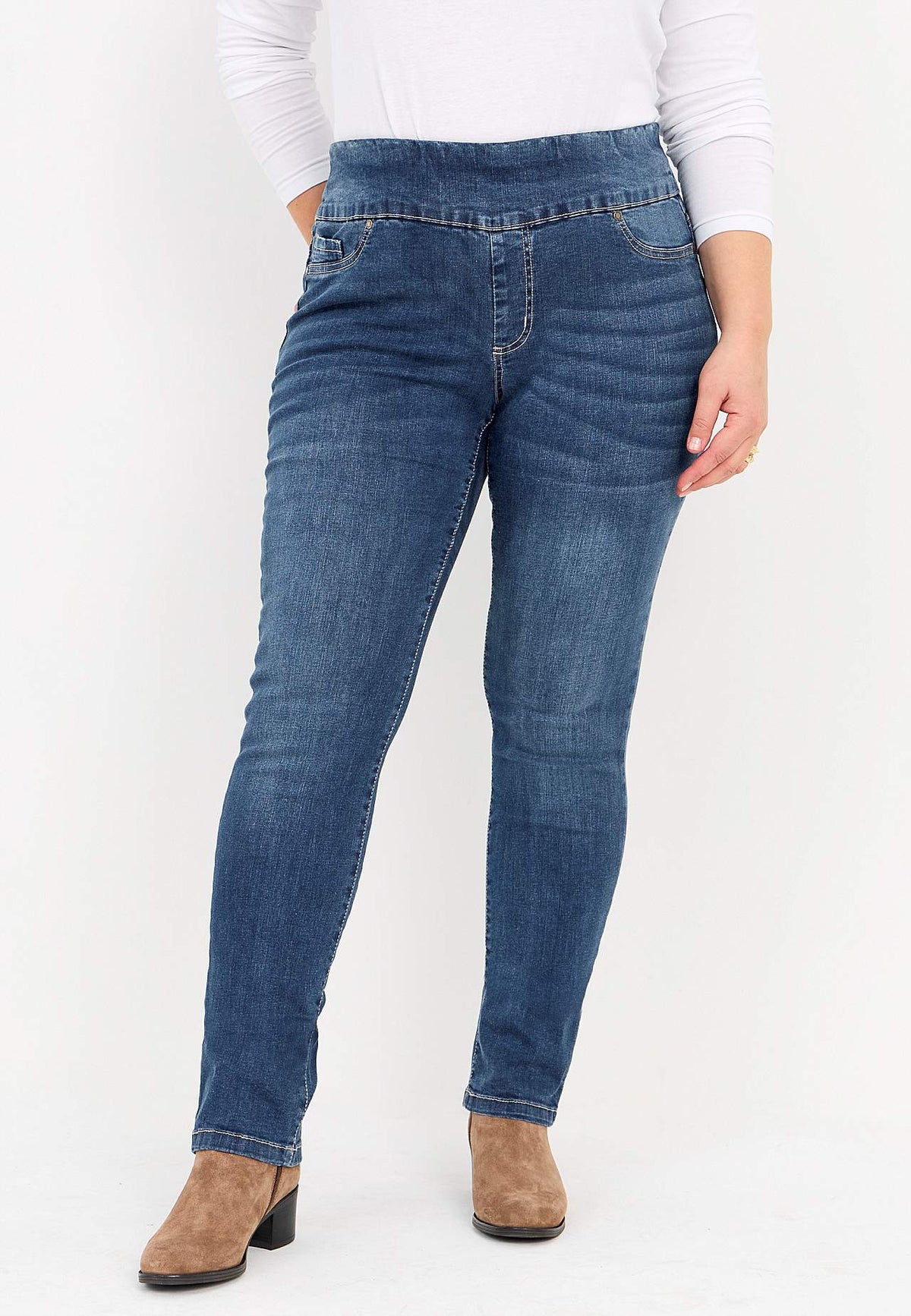 Elin | Jeggings extensibles taille haute – deux longueurs