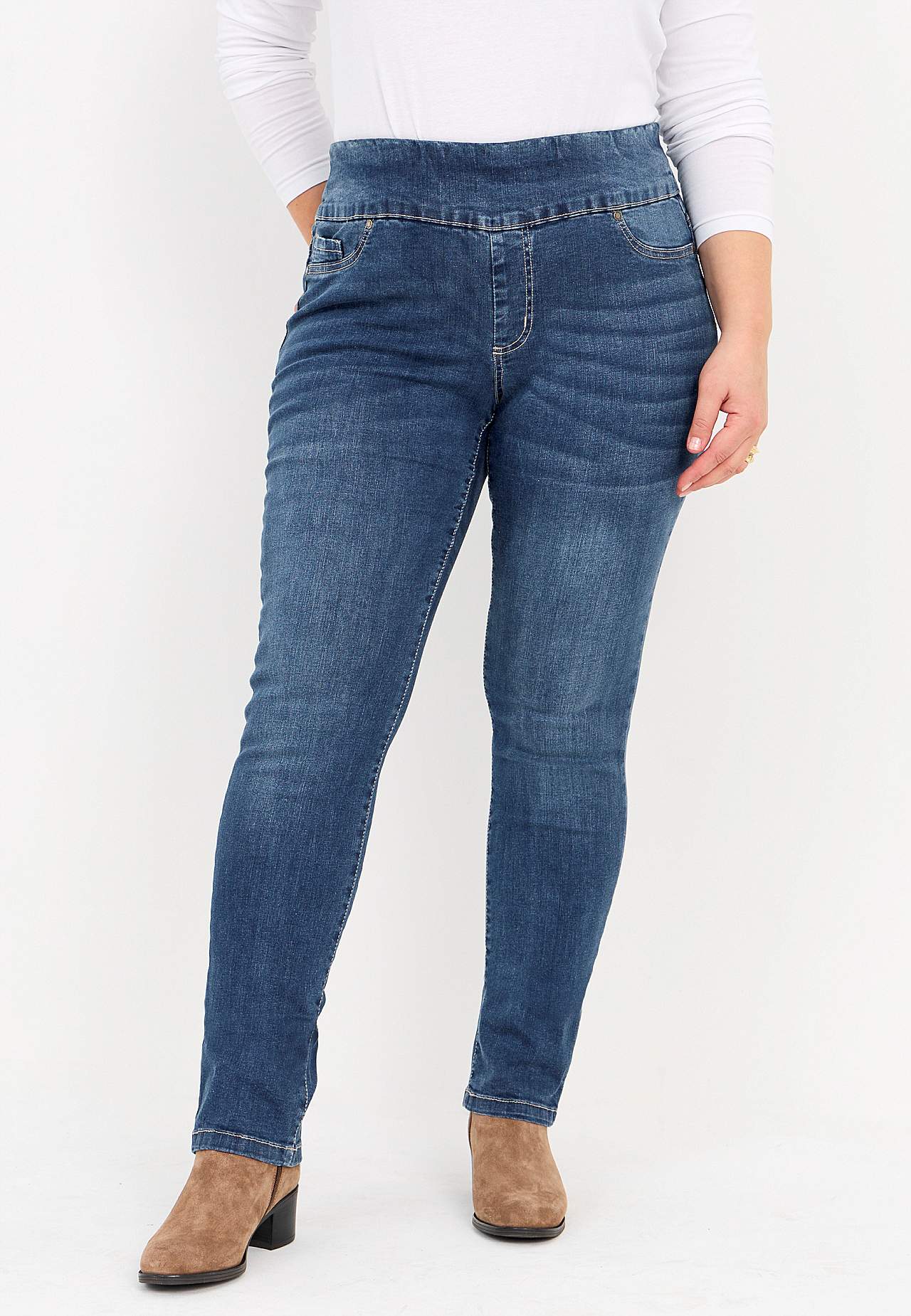 Elin | Jeggings extensibles taille haute – deux longueurs