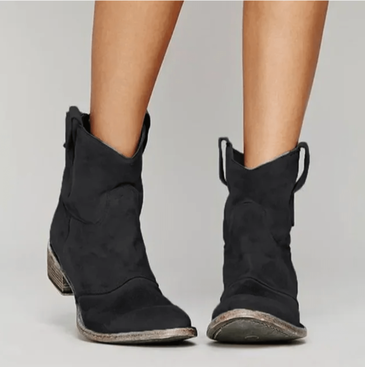 FONTAINE | Bottines Western Suédine Élina