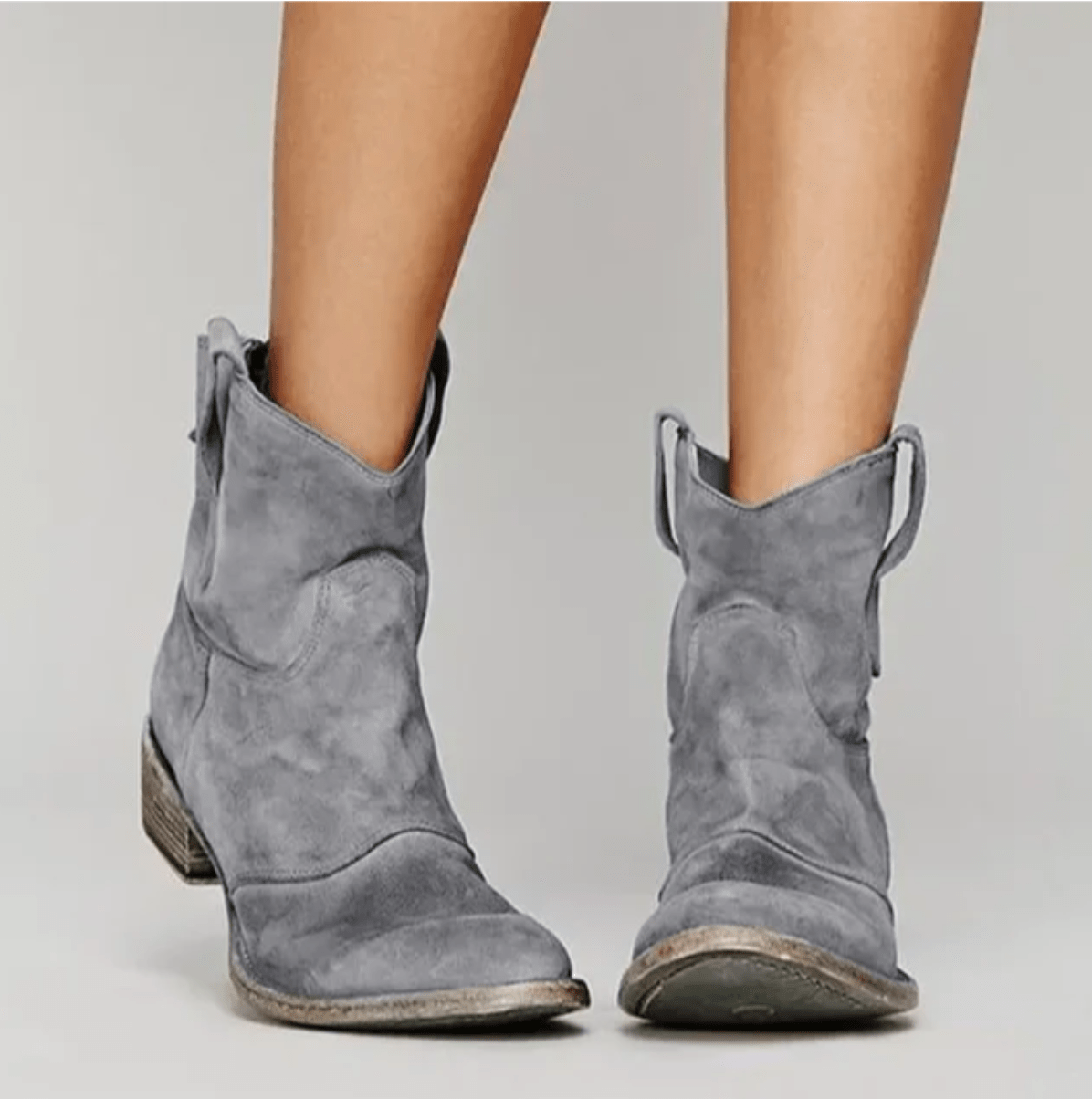 FONTAINE | Bottines Western Suédine Élina