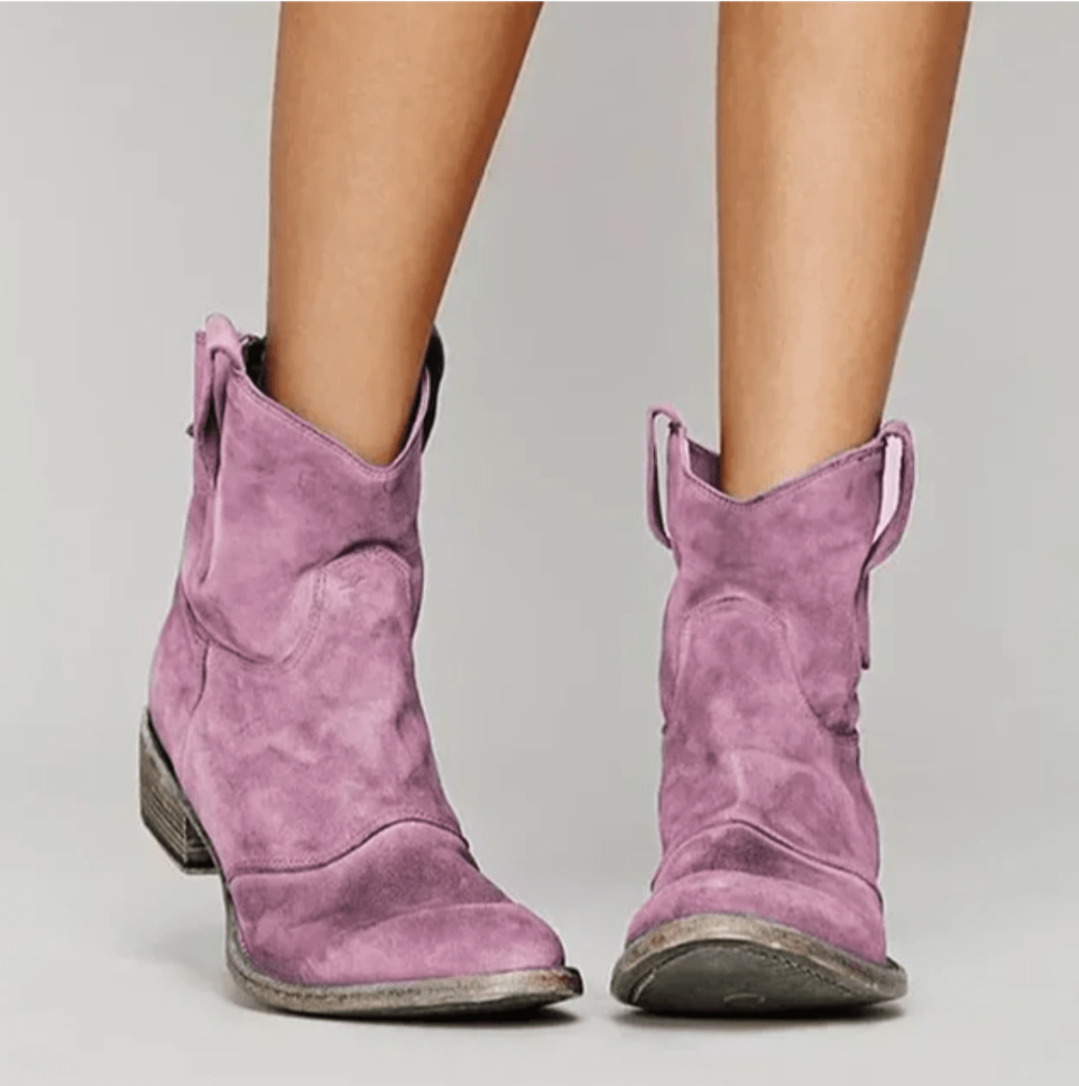FONTAINE | Bottines Western Suédine Élina