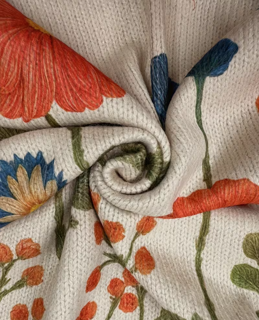 Wrenna™ | Cardigan zippé à fleurs des champs