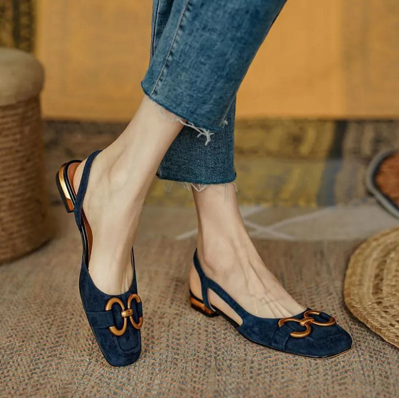 Brenna™ Orthopedic Leather Buckle Sandals