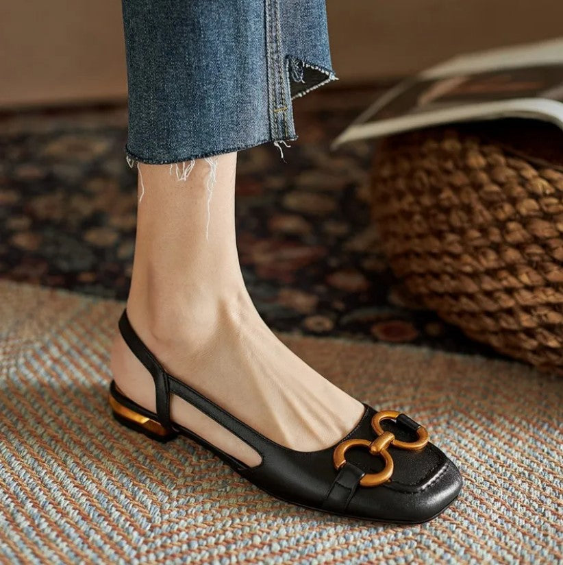 Brenna™ Orthopedic Leather Buckle Sandals