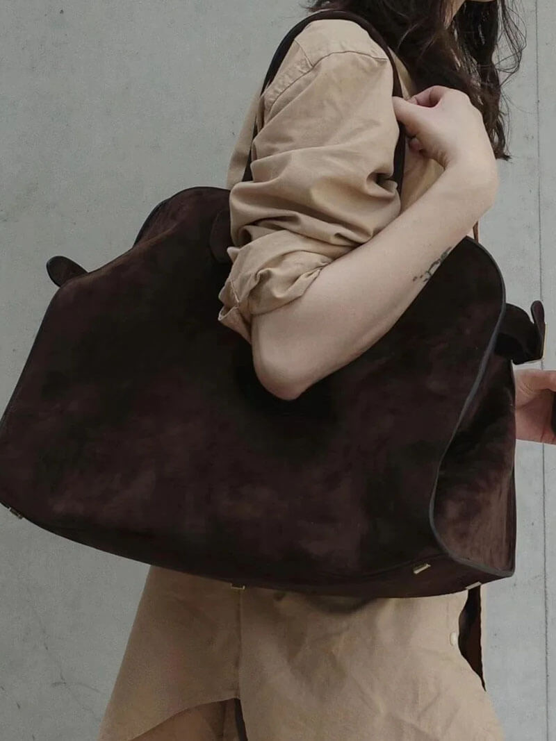 Fontaine™ | Soera – Sac cabas oversize effet suède