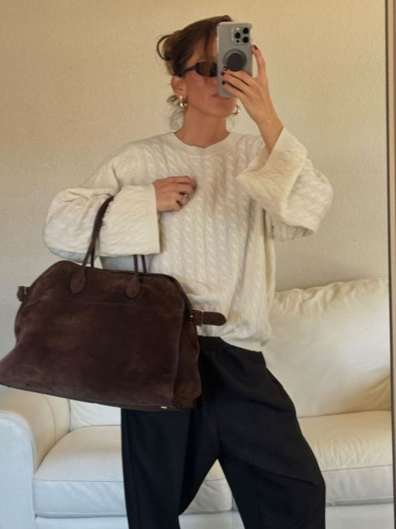 Fontaine™ | Soera – Sac cabas oversize effet suède