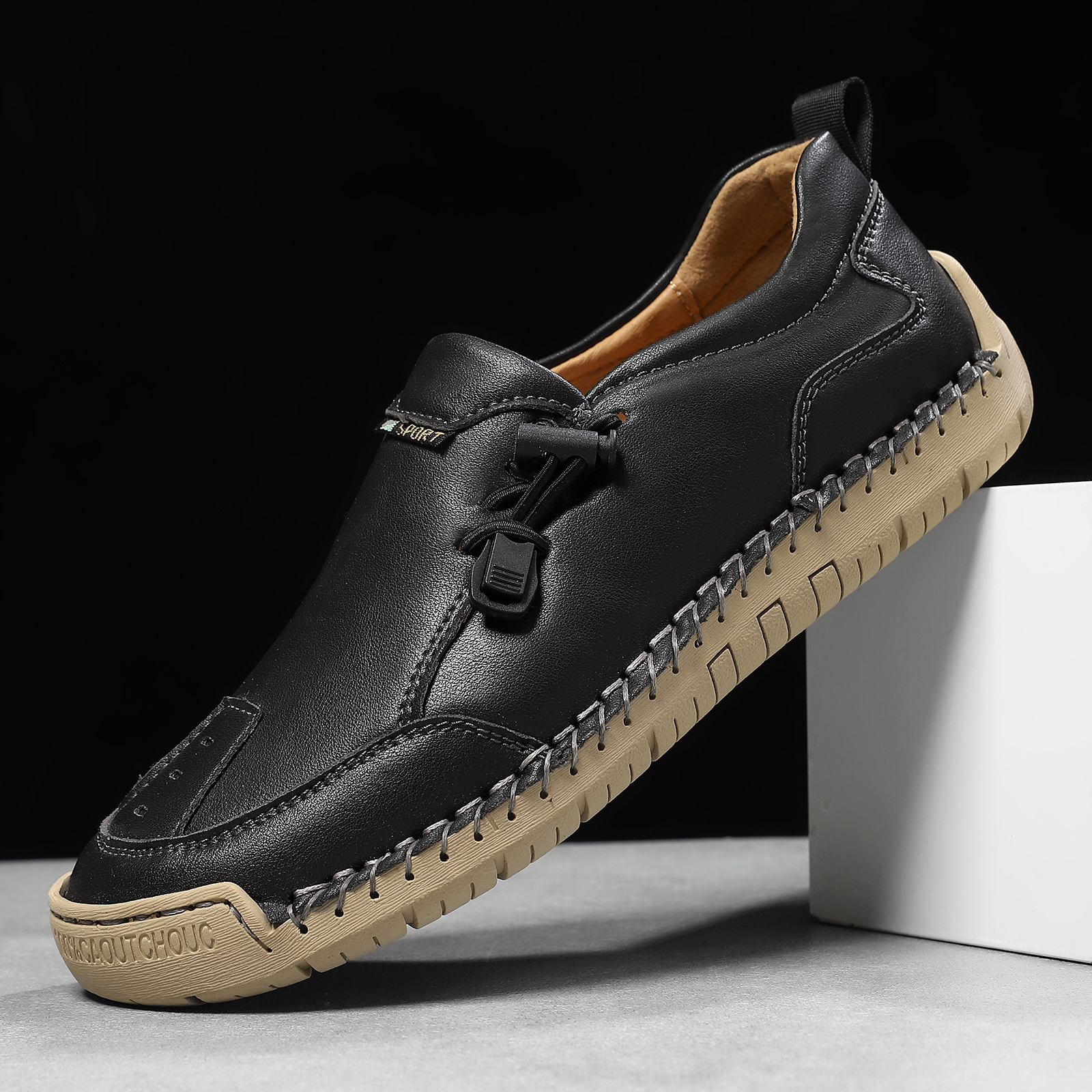 FONTAINE | Mocassins Confort Piqués Main Mathilde