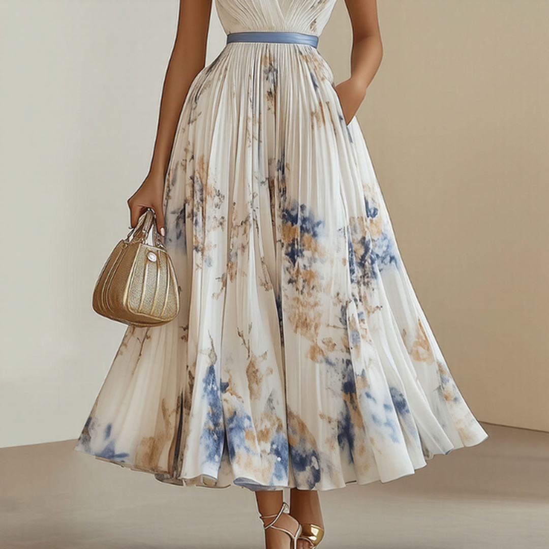 Lorelai™ | Elegant Pleated Maxi Dress