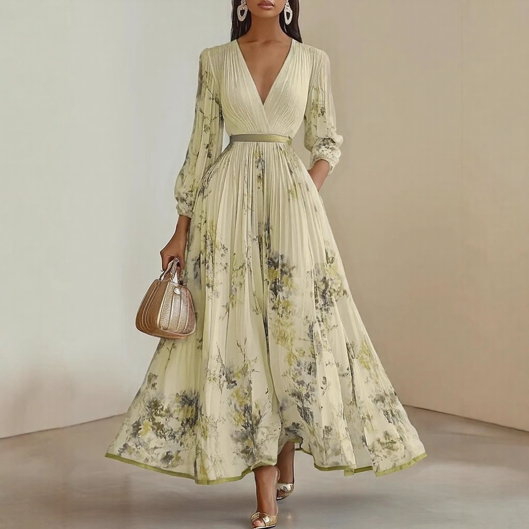 Lorelai™ | Elegant Pleated Maxi Dress