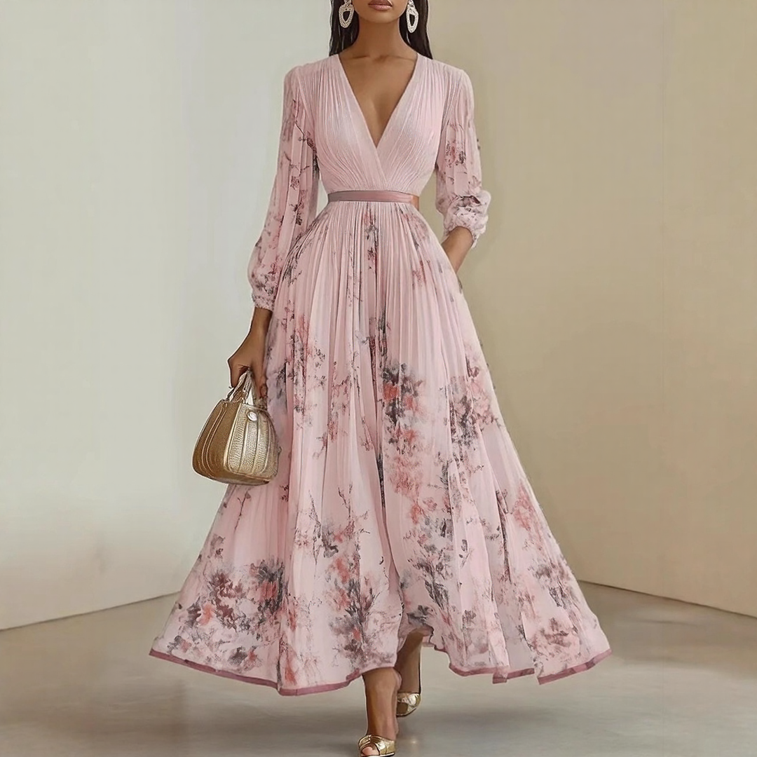 Lorelai™ | Elegant Pleated Maxi Dress