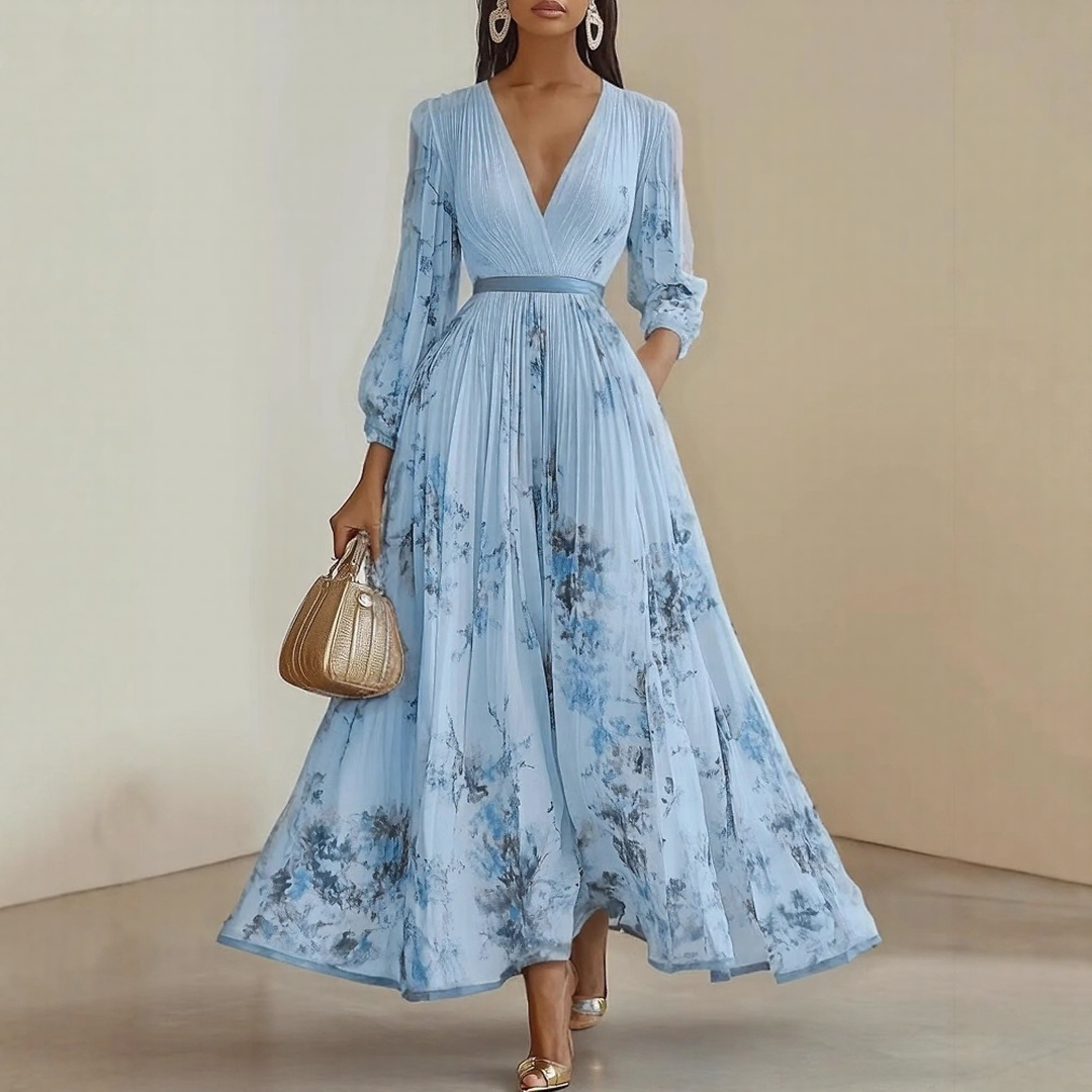 Lorelai™ | Elegant Pleated Maxi Dress