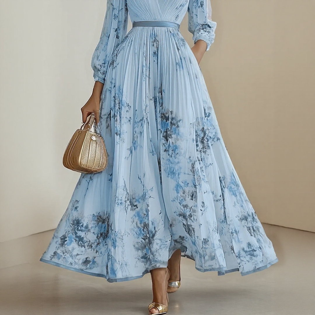 Lorelai™ | Elegant Pleated Maxi Dress