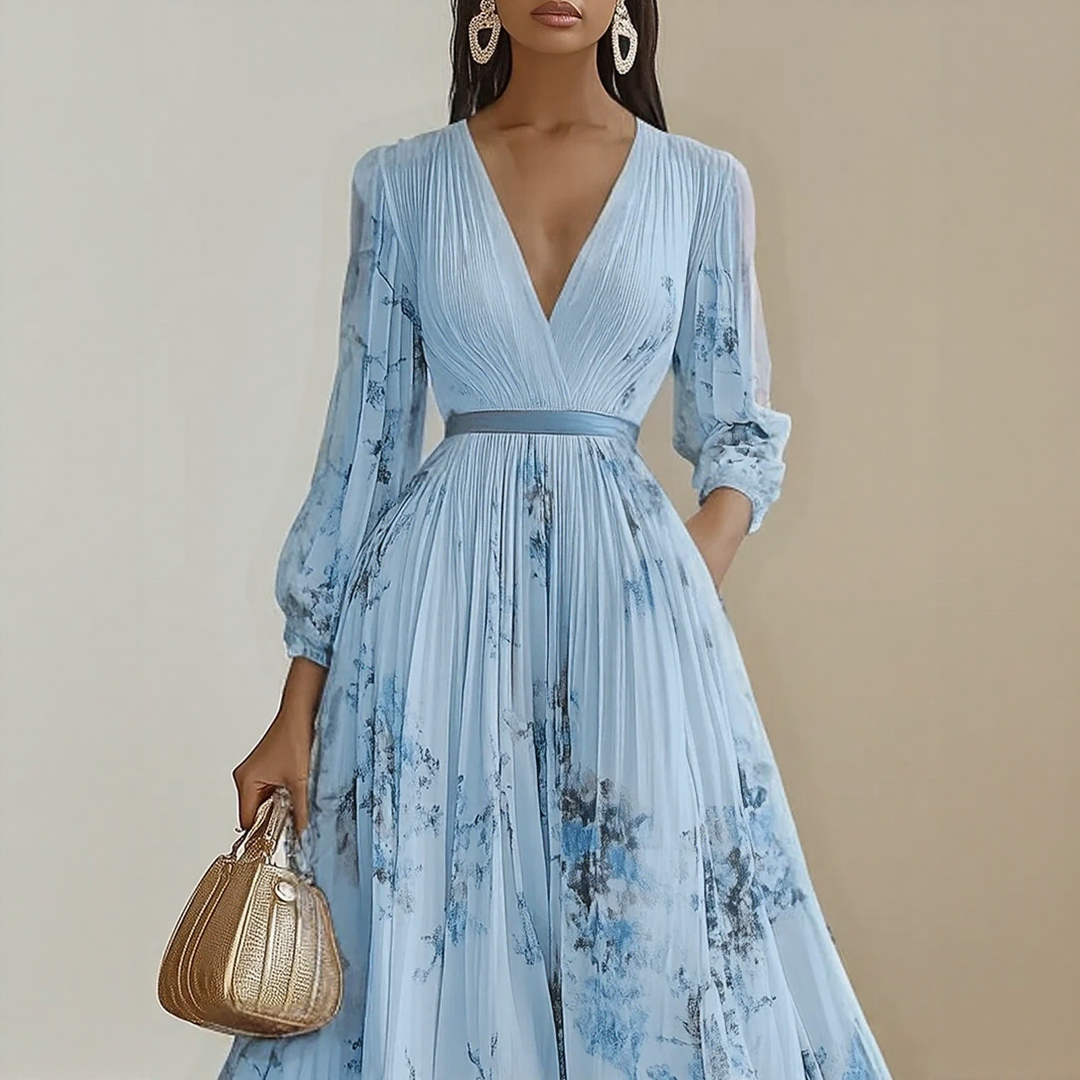 Lorelai™ | Elegant Pleated Maxi Dress