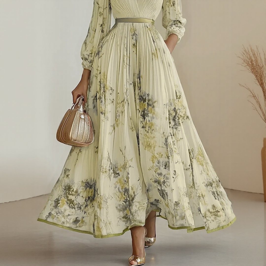 Lorelai™ | Elegant Pleated Maxi Dress