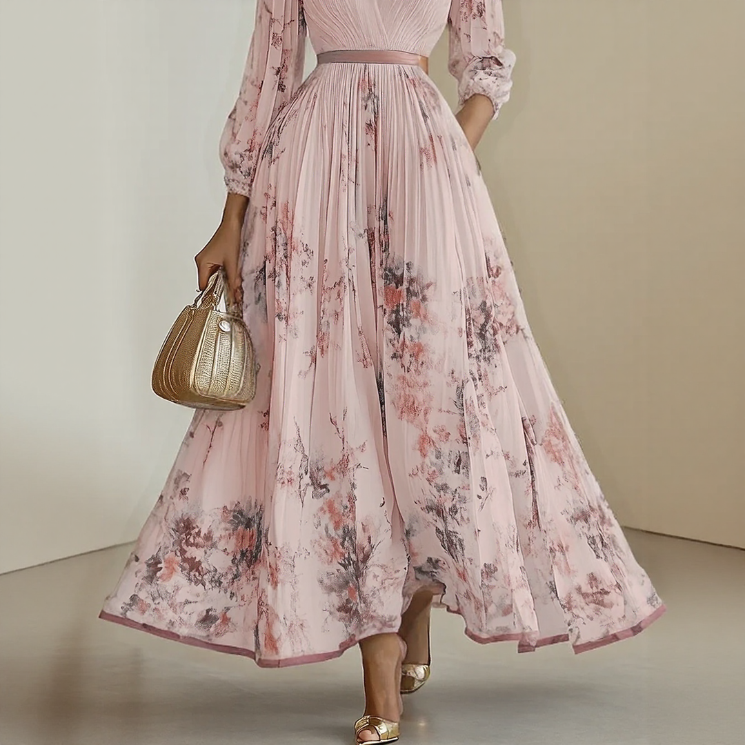 Lorelai™ | Elegant Pleated Maxi Dress