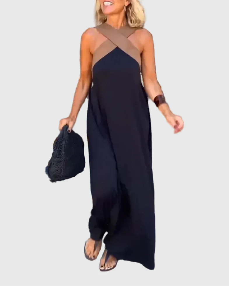 Fontaine™ | Elena – Robe maxi fluide et élégante