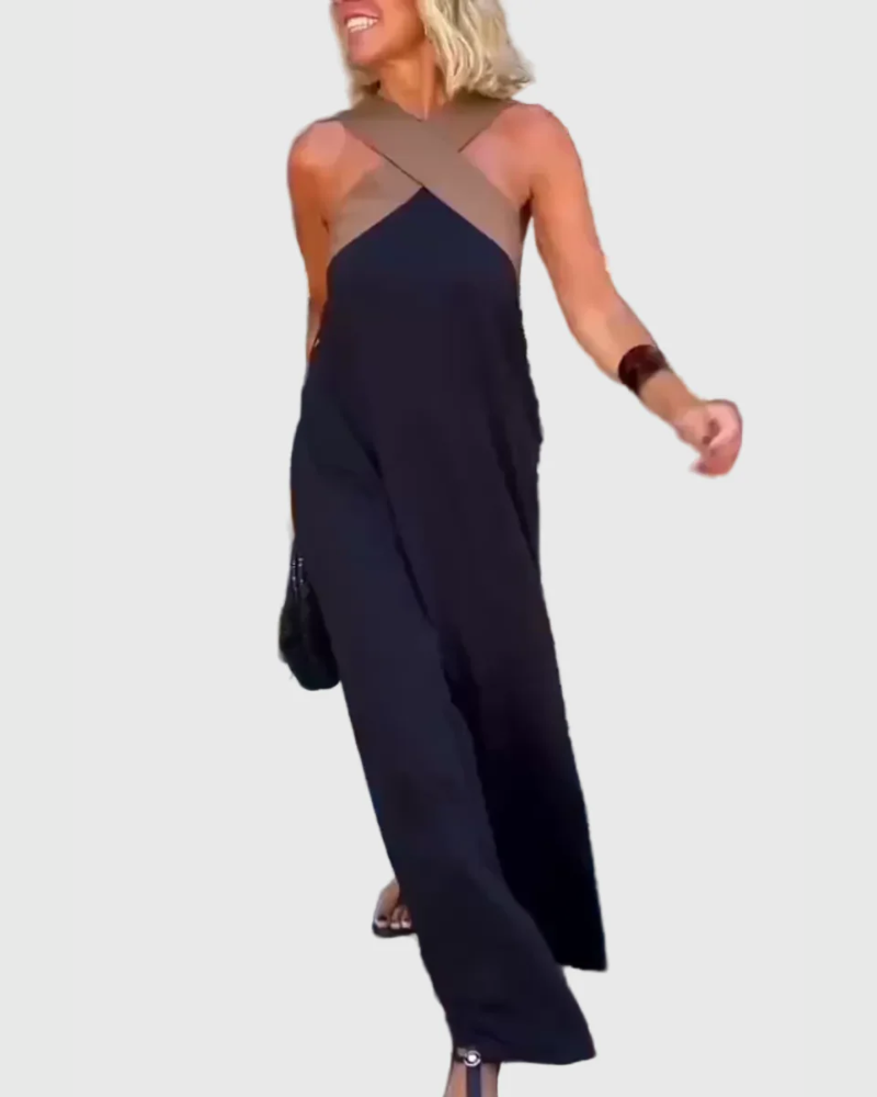 Fontaine™ | Elena – Robe maxi fluide et élégante