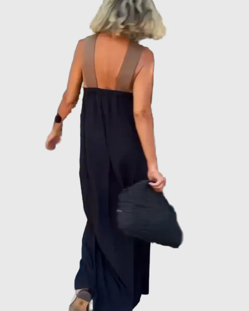 Fontaine™ | Elena – Robe maxi fluide et élégante