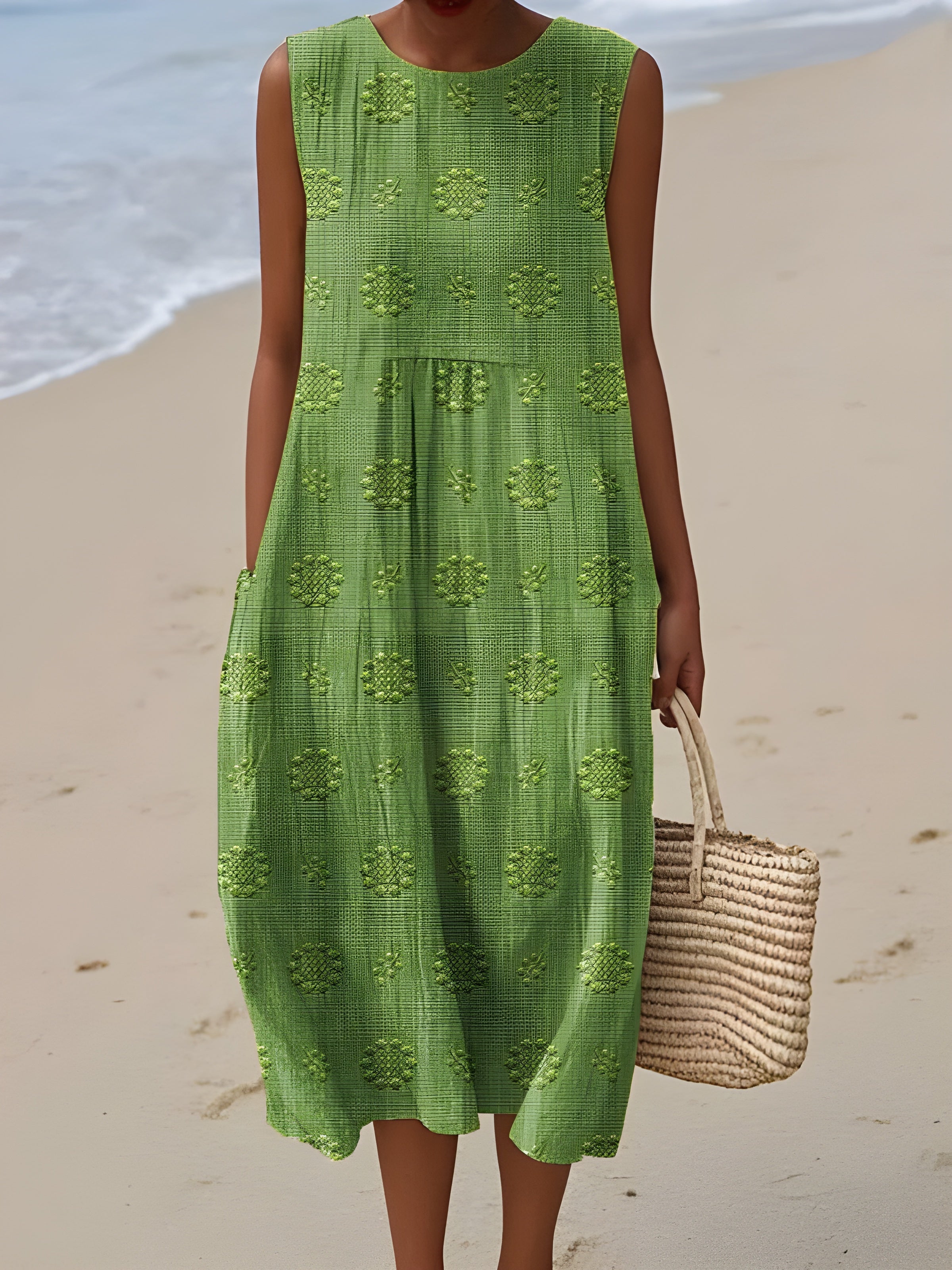 Sara™ Patterned Midi Dress
