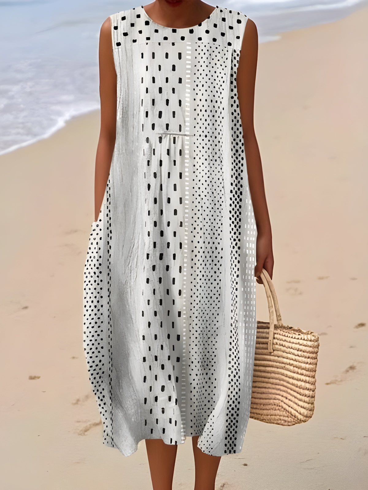 Paige™ Polka Midi Dress
