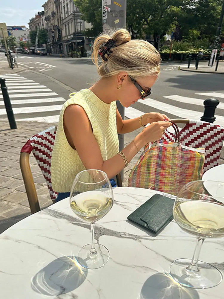 Claudia™  Backless Knit Top