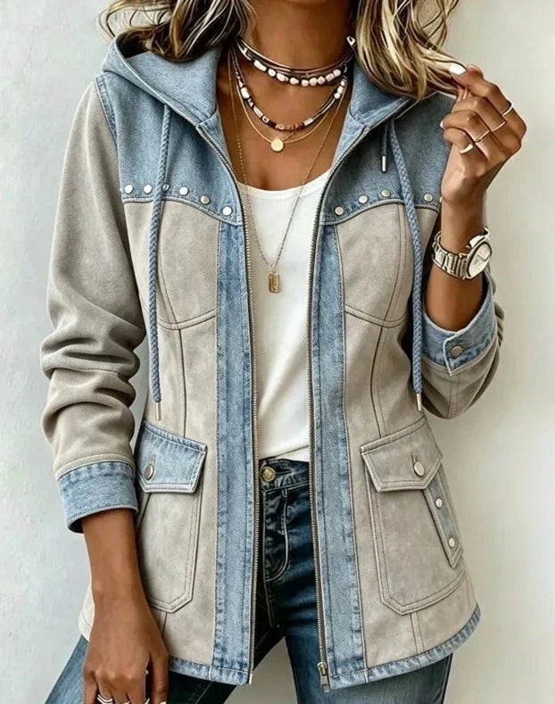 FONTAINE | Veste à Capuche Bi-Matière Véronique