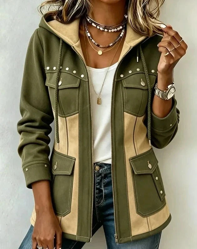 FONTAINE | Veste à Capuche Bi-Matière Véronique