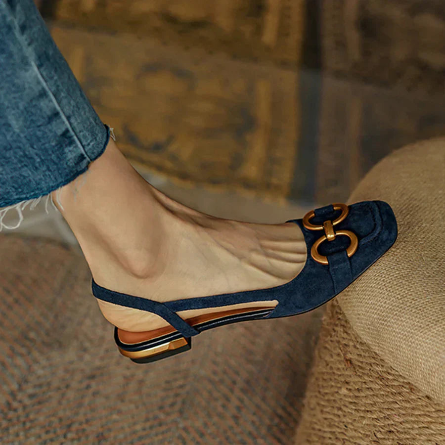 Brenna™ Orthopedic Leather Buckle Sandals