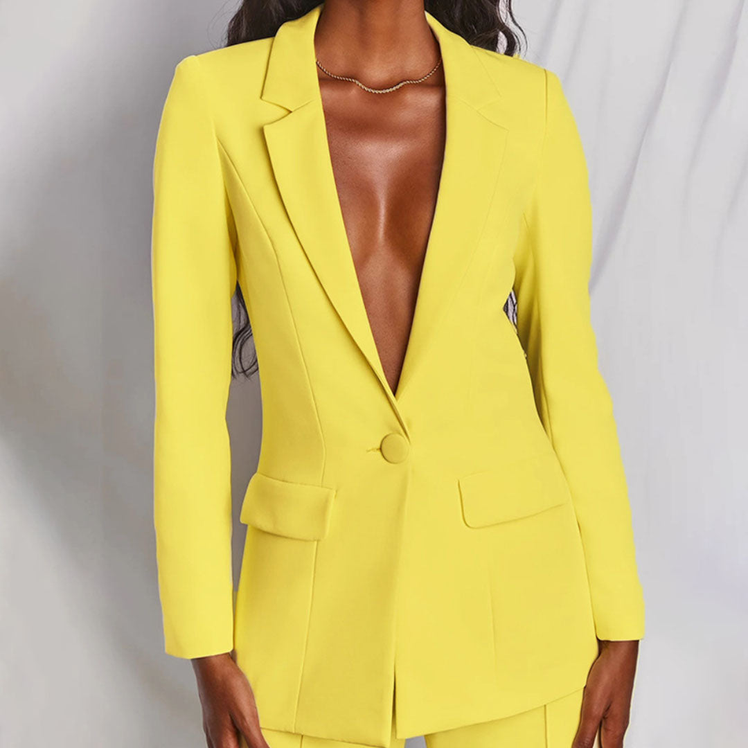 Fontaine™ | Hayley – Ensemble tailleur blazer et pantalon chic