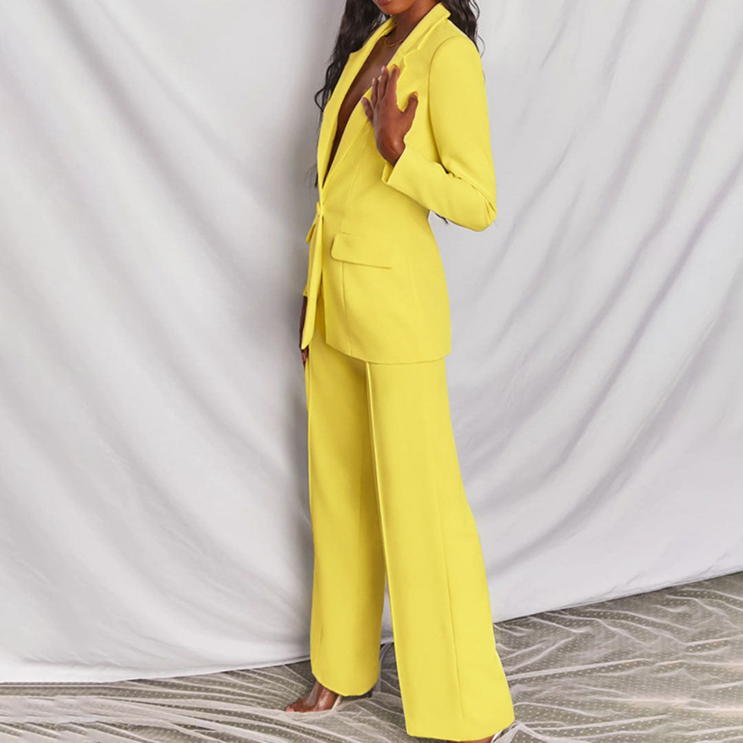 Fontaine™ | Hayley – Ensemble tailleur blazer et pantalon chic