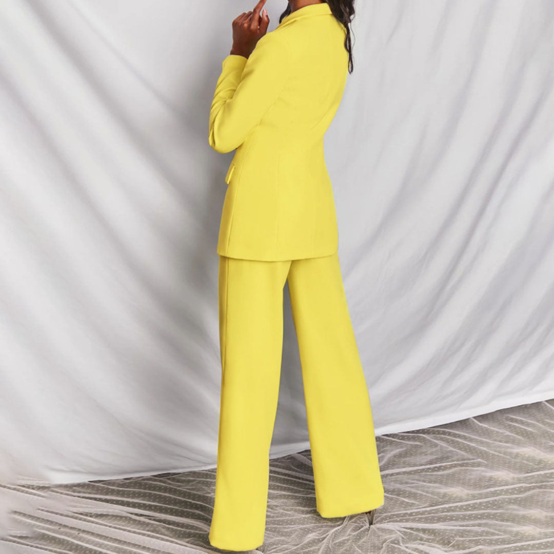 Fontaine™ | Hayley – Ensemble tailleur blazer et pantalon chic