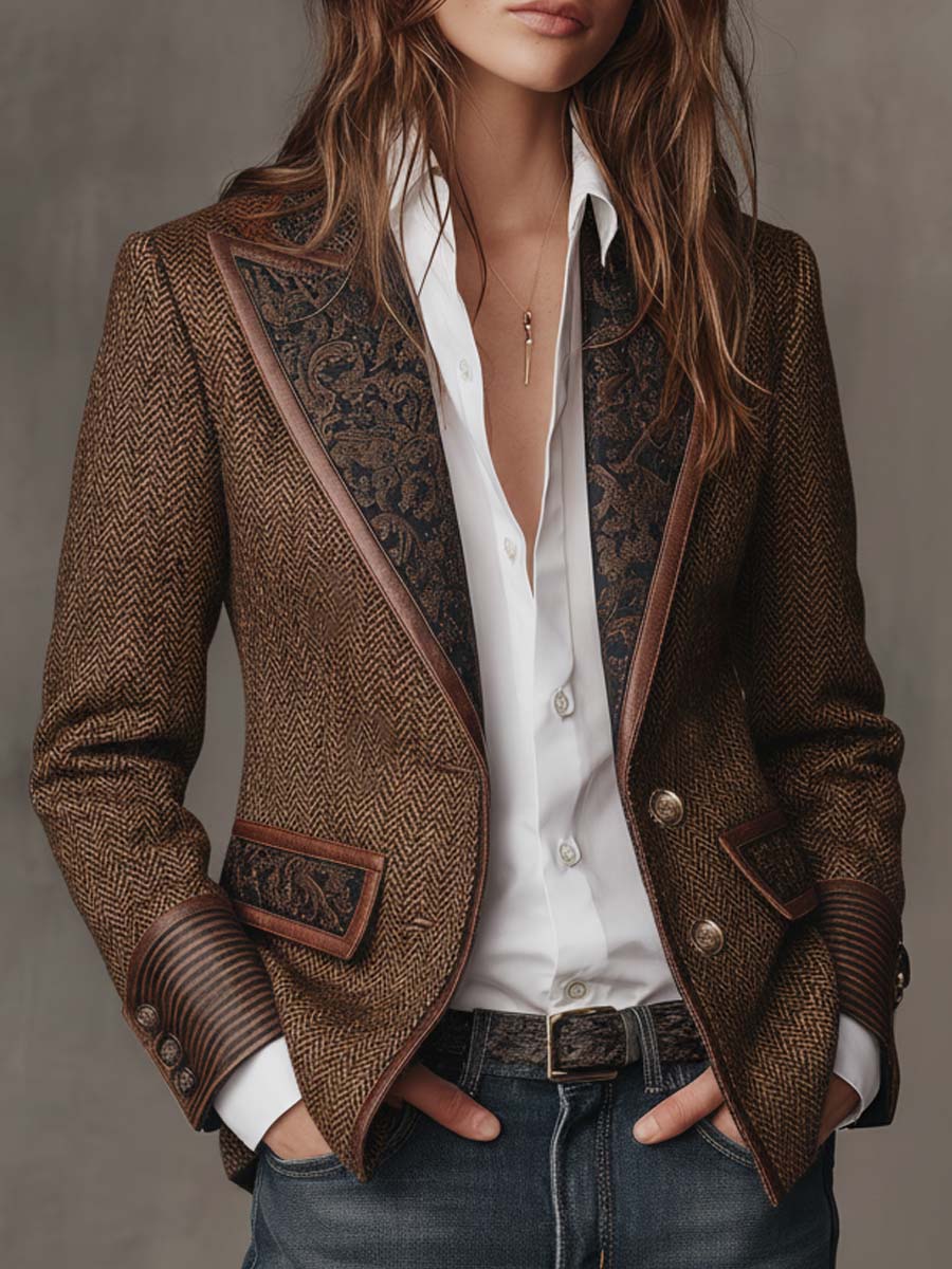 FONTAINE | BLAZER STRUCTURÉ ARTISTIQUE POUR FEMMES