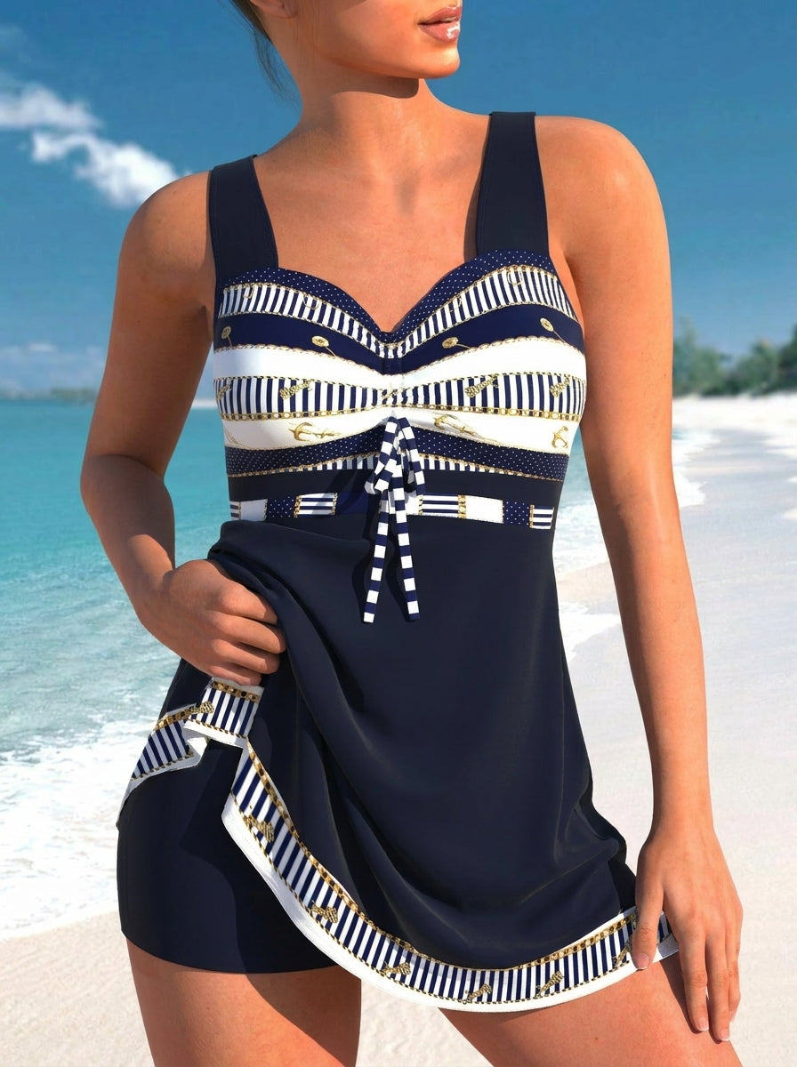 Fontaine™ | Mercedes – Maillot de bain une pièce marin élégant