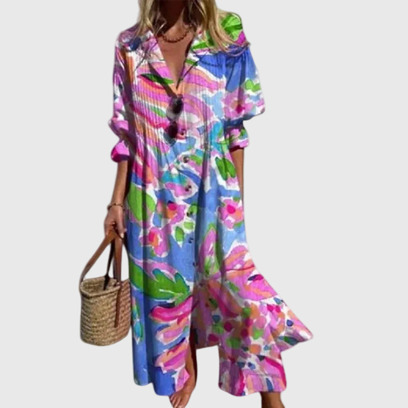 Fontaine™ | Zariah – Robe maxi bohémienne élégante