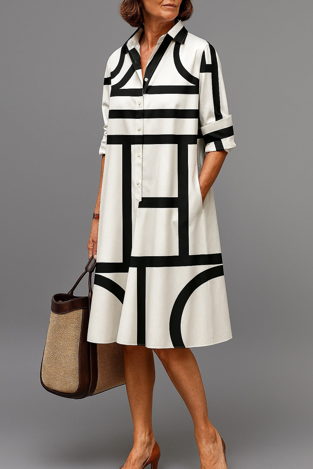 The Annette Elegant Midi Dress