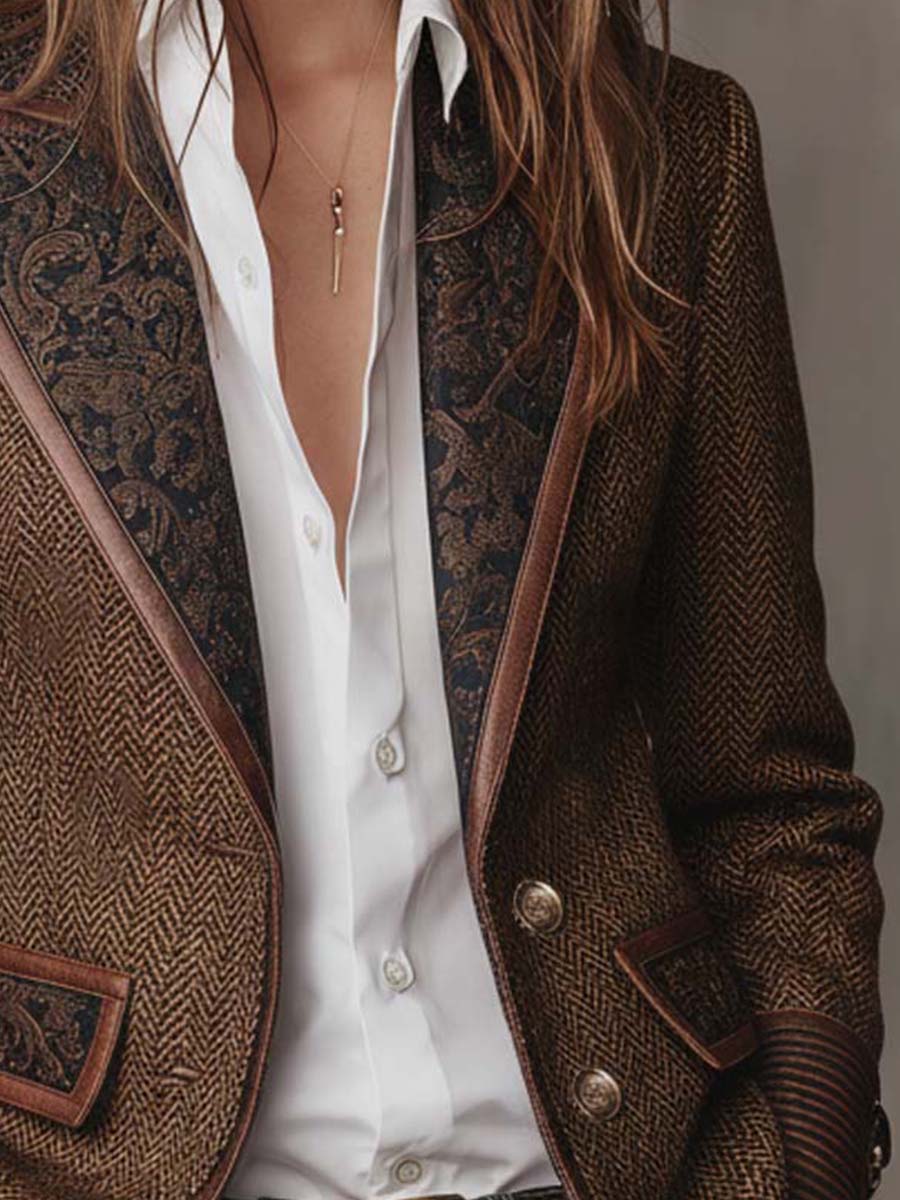 FONTAINE | BLAZER STRUCTURÉ ARTISTIQUE POUR FEMMES