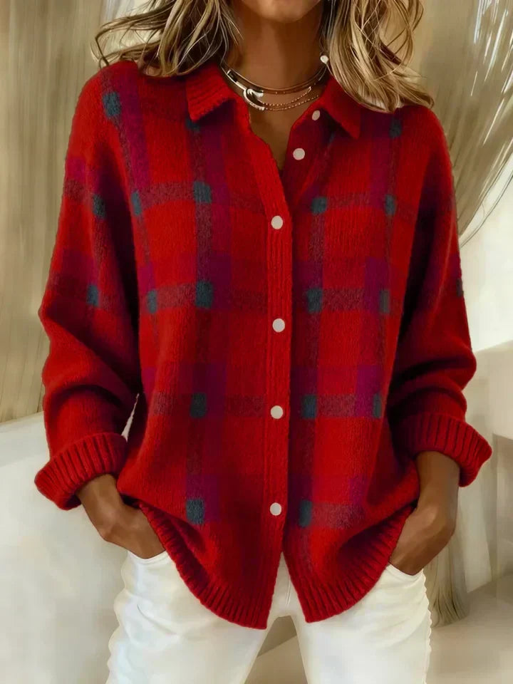 Salome™ Cloud-Soft Plaid Button-Up