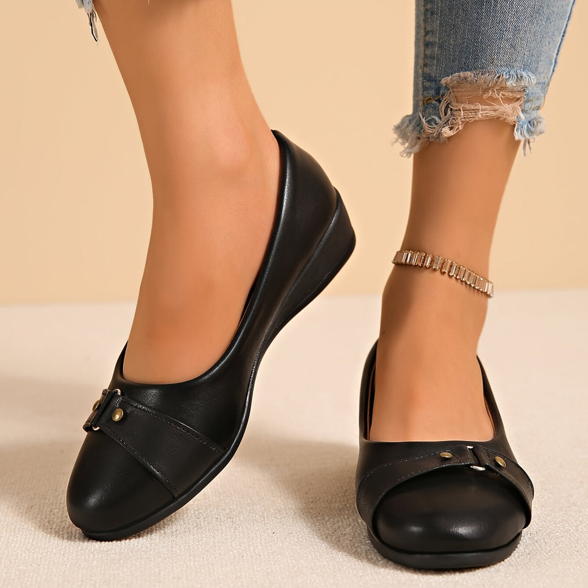 FONTAINE | Ballerines Compensées Confort Aveline