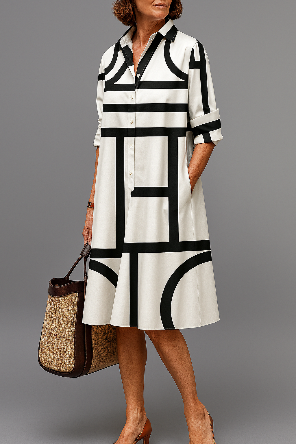 Fontaine™ | Annette – Robe midi chic