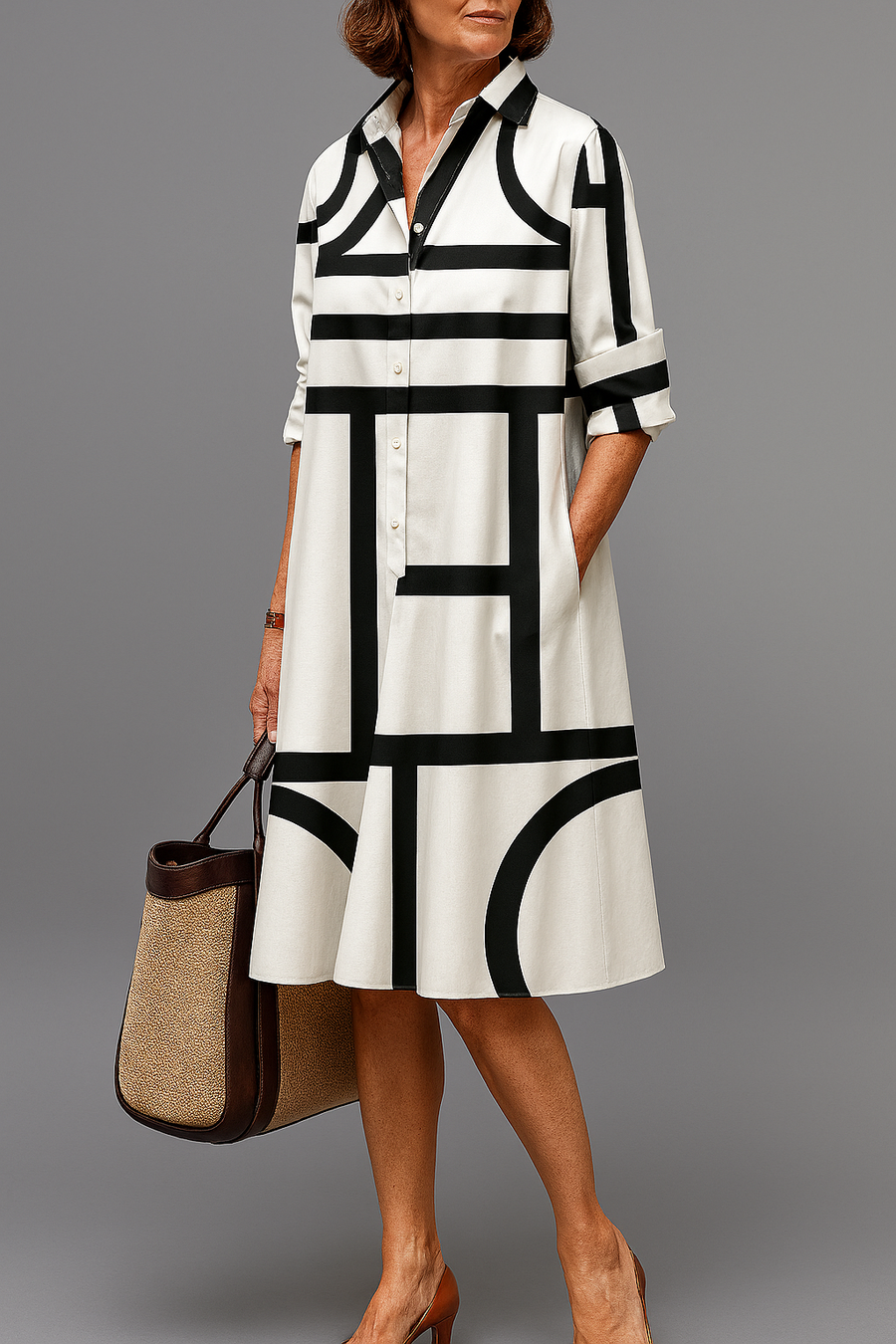 Fontaine™ | Annette – Robe midi chic
